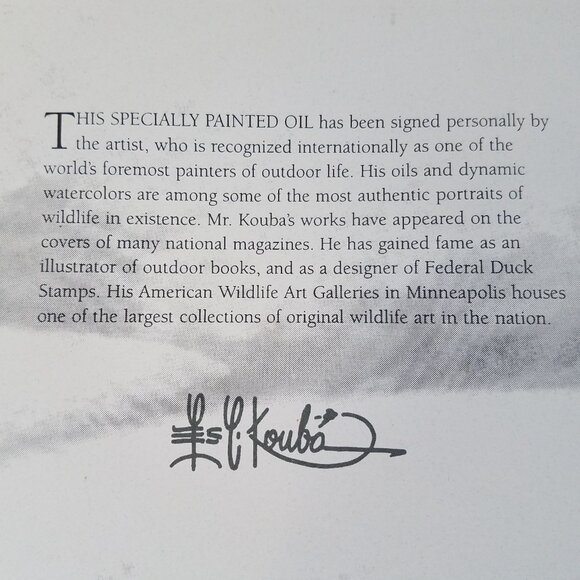 Les Kouba First Snow SIGNED Print 11X14" Elk Limited Edition Original Folder - Picture 13 of 16